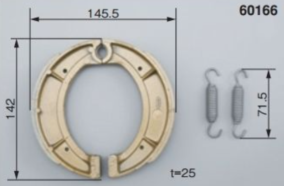 Pro Brake Shoe Product # 60166
