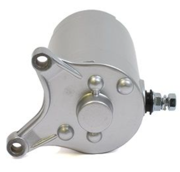 Metal mechanical component on a white background