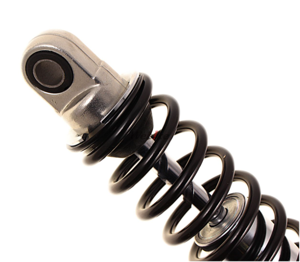 Motorcycle shock absorber on a white background