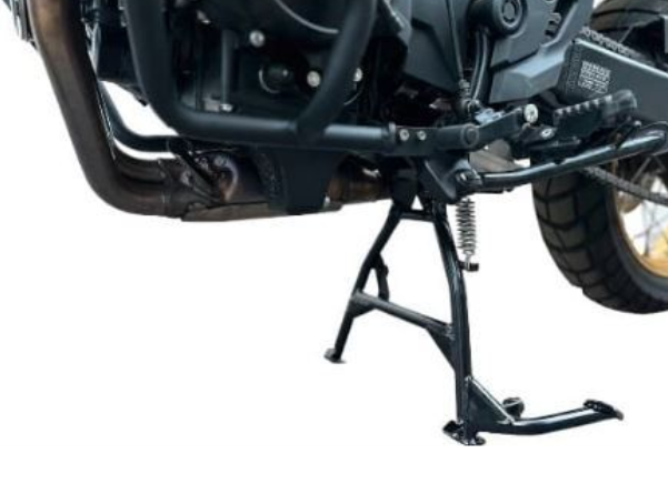 Motorcycle kickstand on a white background