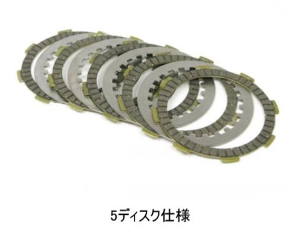 Set of clutch discs on a white background