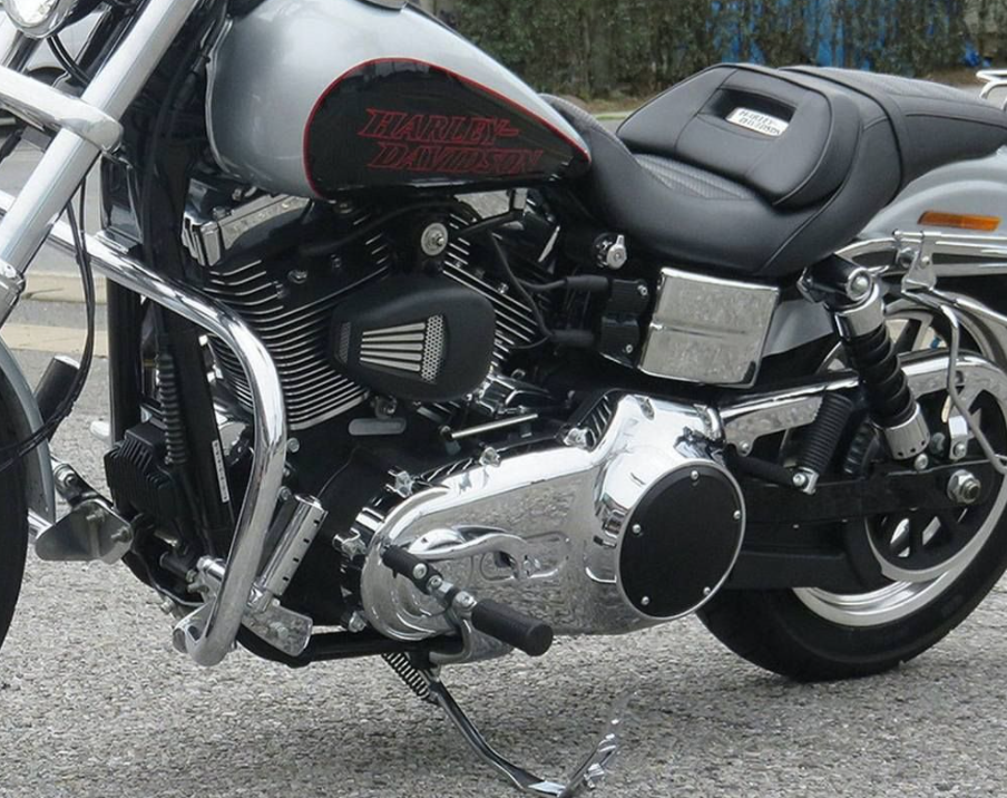 Harley Davidson motorcycle on a road