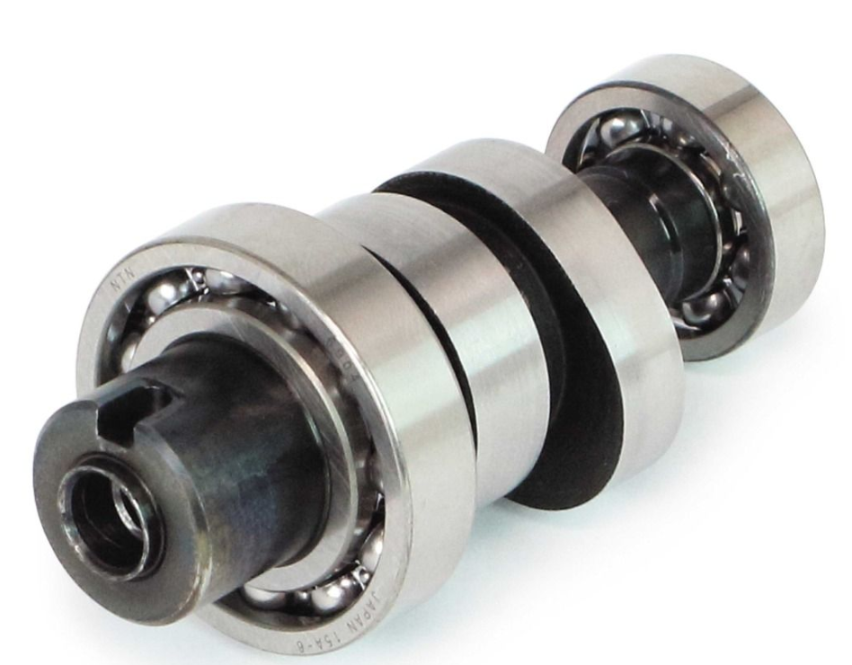 Metallic bearing assembly on a white background