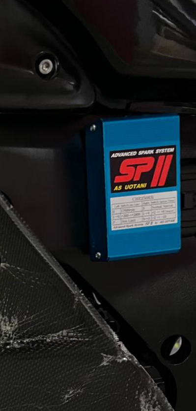 SP II advanced spark system box inside a vehicle