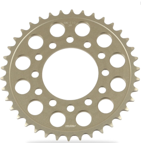 Beige sprocket on a white background