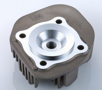 Metal mechanical component on a white background
