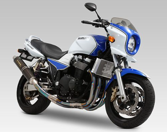Suzuki motorcycle on a white background