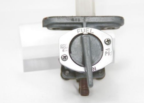 Fuel valve control on a white background