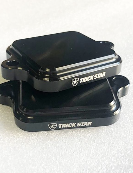Black metal bracket with 'Trick Star' branding on a white background