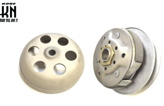 Two metallic components on a white background with 'Kore' branding.