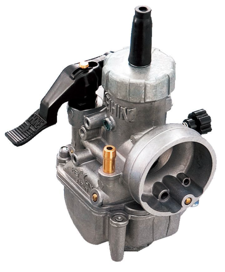 Carburetor on a white background