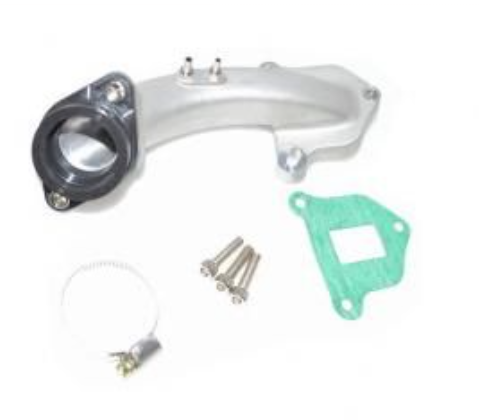 Mechanical component with screws and gasket on a white background