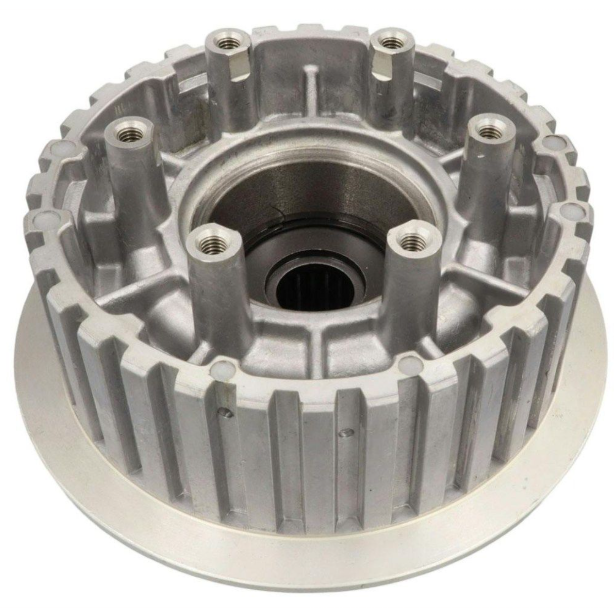 Metal gear or pulley on a white background