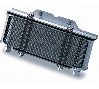 Metallic radiator on a white background