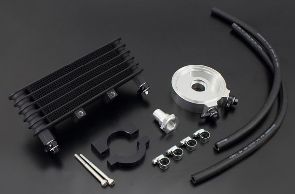 Collection of mechanical components on a dark background