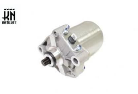 Metallic starter motor on a white background with 'Kore' branding.