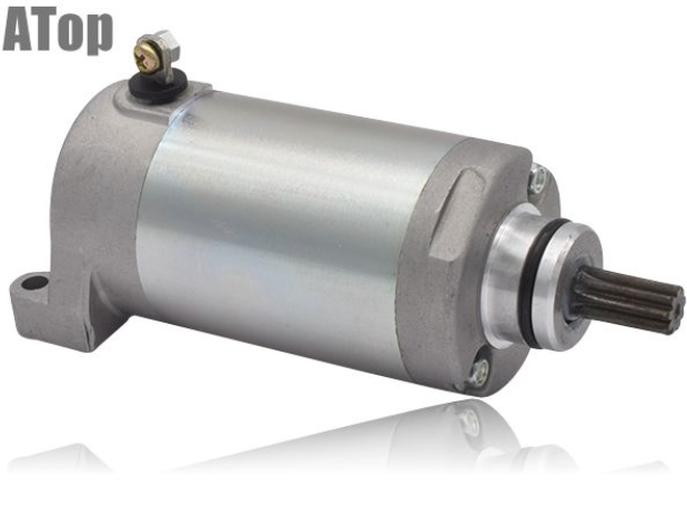Metallic cylindrical component with a shaft on a white background, branded 'ATop'.