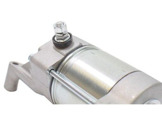 Close-up of a mechanical component on a white background