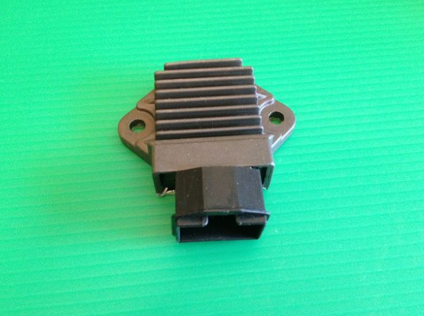 Rectangular electronic component on a green background