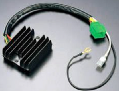 Electronic component with wiring on a gray background