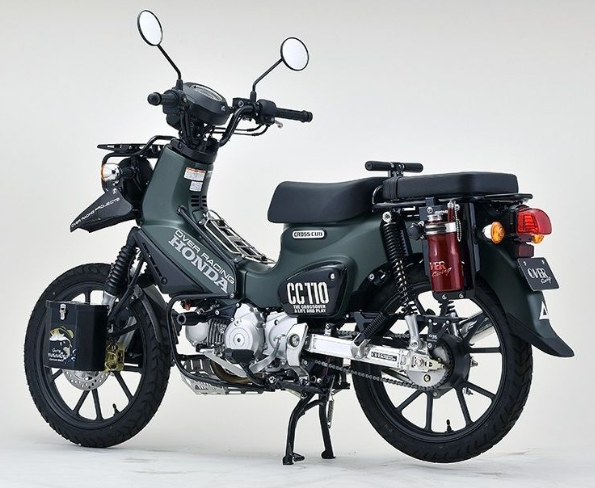 Honda motorcycle on a white background