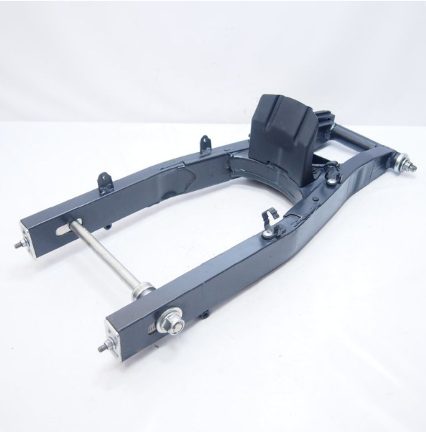 Metal frame structure on a white background
