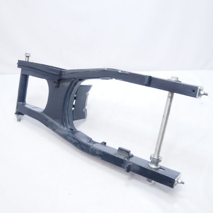 Metal frame structure on a white background