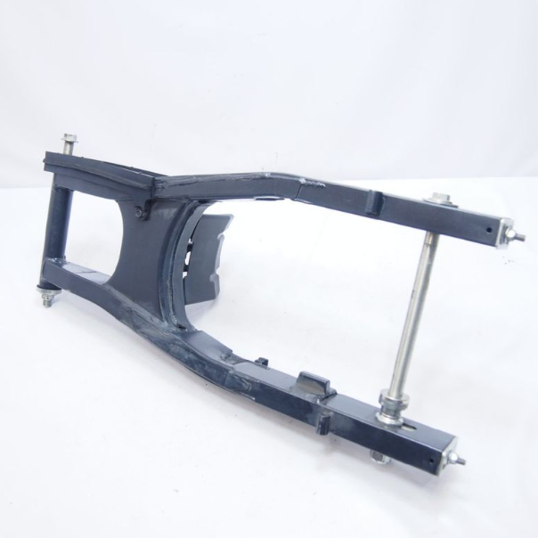 Metal frame structure on a white background