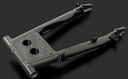 Metallic mechanical component on a dark background