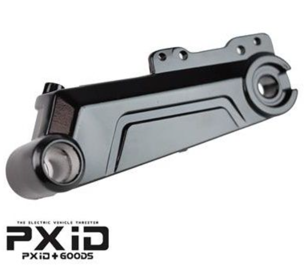 Metallic mechanical component with 'PXid' branding on a white background
