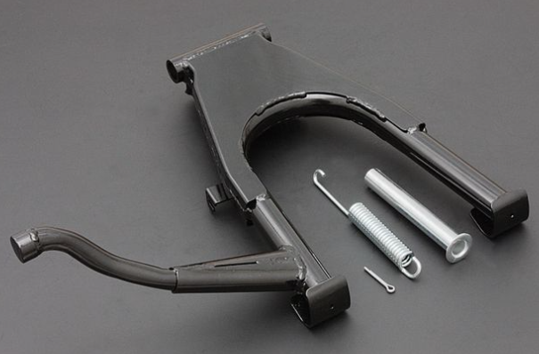 Mechanical components on a gray background