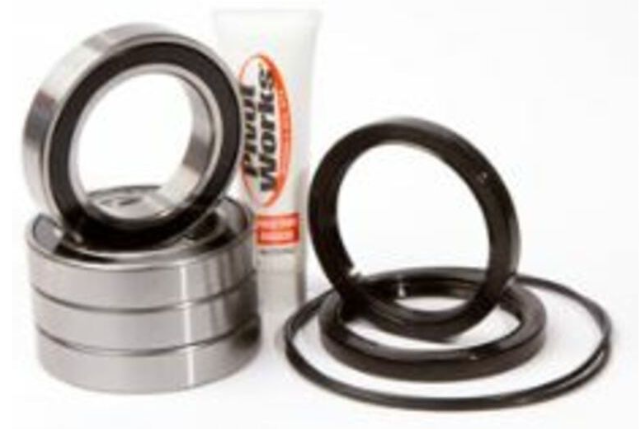 Bearings and seals with a branded container on a white background