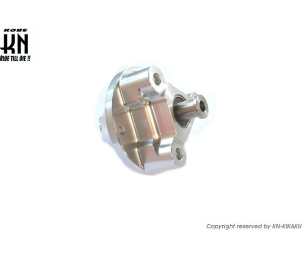 Metal mechanical component with KON-KIKAKU branding on a white background
