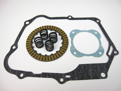 Mechanical gasket set with springs on a white background