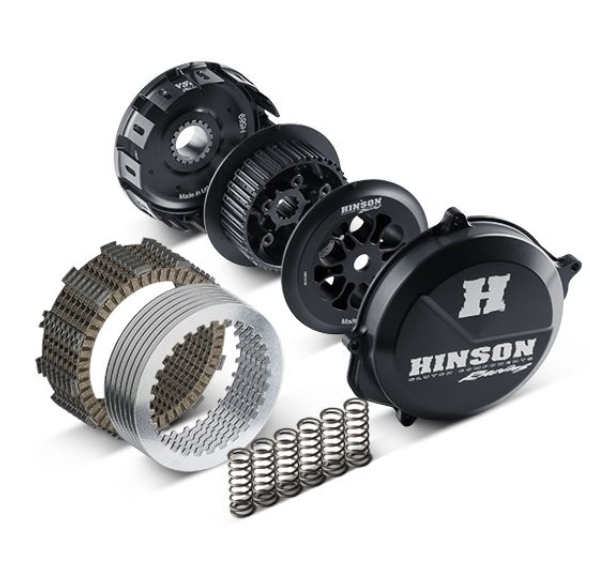 Hinson clutch components on a white background