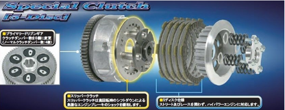 Special Clutch Kit with detailed components on a blue background