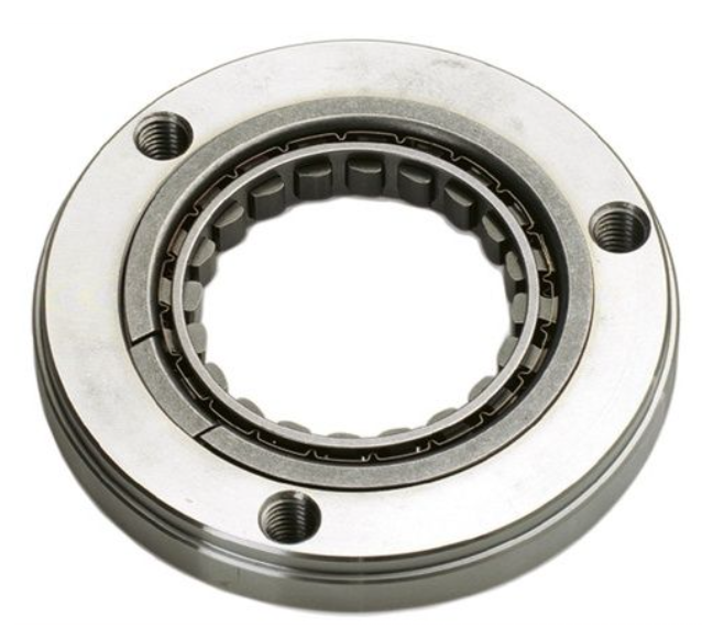 Metallic bearing on a white background