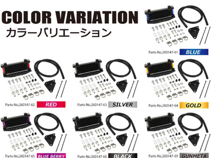 Color variation chart for automotive parts with different color options.