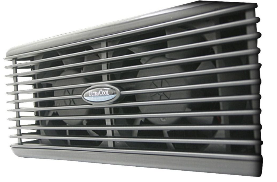 Car grille with a visible brand logo on a white background