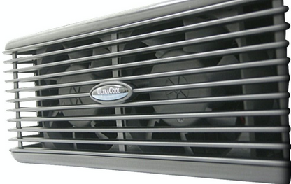Air conditioning unit with Ultra Cool logo on a white background