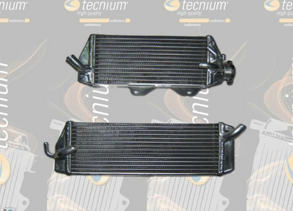 Two black intercoolers on a gray background with 'technium' branding.