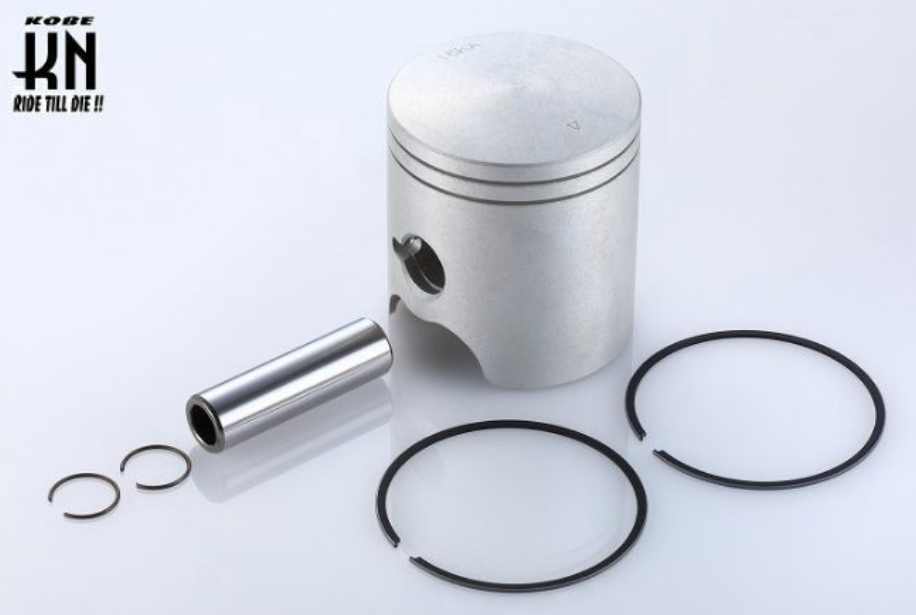 Piston and rings set on a white background with Kone logo.