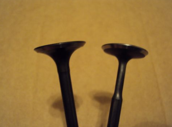 Two black trumpets on a beige background