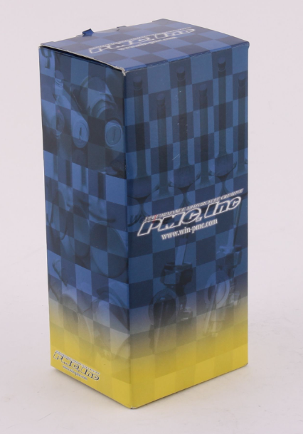 Blue and yellow checkered box with 'PAC' branding on a white background