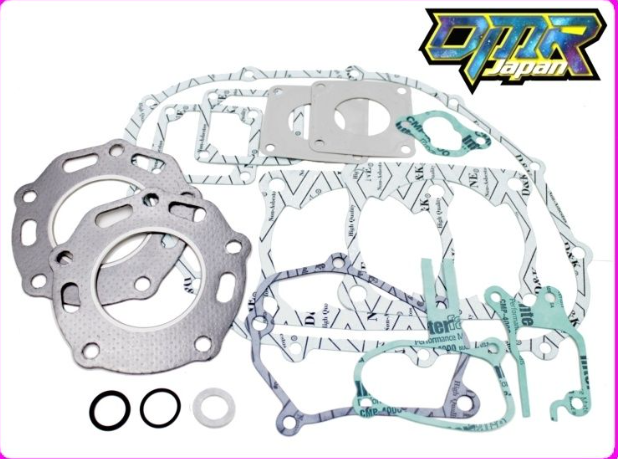 Set of gaskets and seals with DMR Japan branding on a white background