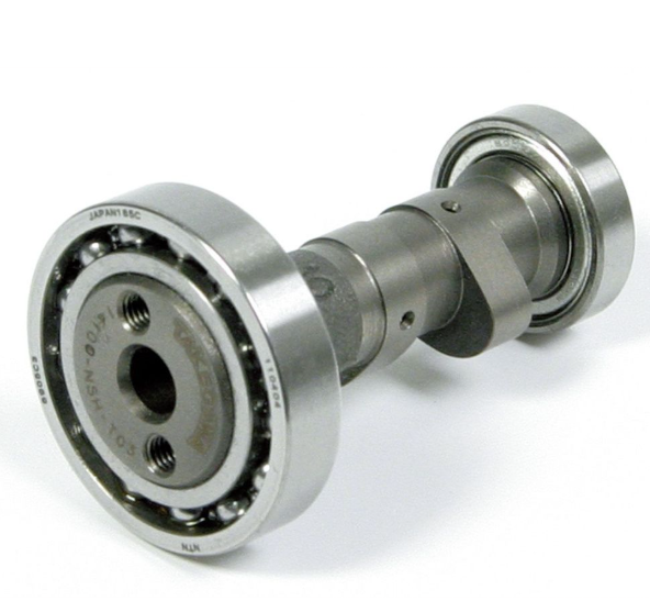 Metal mechanical component on a white background