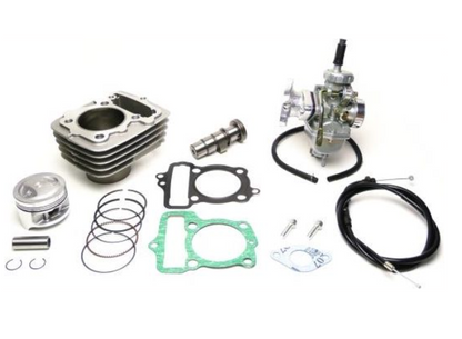Big Bore 80cc Kit + High Camshaft ST-1 + Big Carburetor Φ18 for Stock Cleaner Product # ac161080st118stdcl