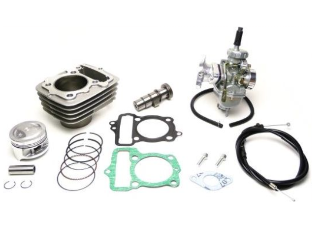 Big Bore 80cc Kit + High Camshaft ST-1 + Big Carburetor Φ18 for Stock Cleaner Product # ac161080st118stdcl