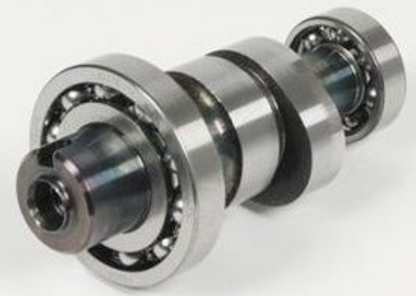 Close-up of a mechanical component with bearings on a white background