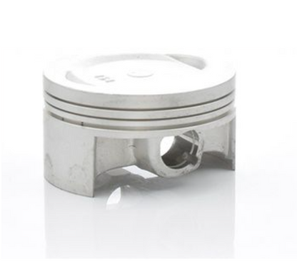 Metal piston on a white background